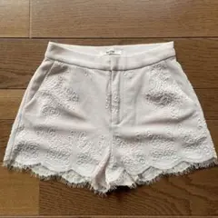 snidel エンボスレースショートパンツ