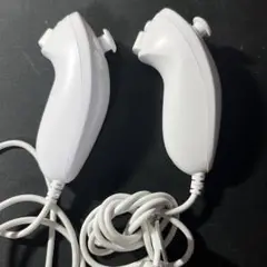 Wiiリモコン2個セット ホワイトヌンチャク