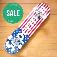 【特価】完成品 スケートボード 31インチ ABEC7ベアリング採用 国旗