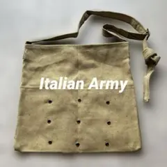 デッドストック イタリア軍 ショルダーバッグ サコッシュ 斜めがけ ベージュ希少