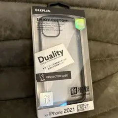 LEPLUS iPhone 13用耐衝撃ケース　ブラック　クリア