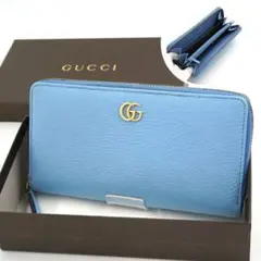 ✨未使用展示品・箱付き✨　GUCCI 長財布　マーモント　GGロゴ ファスナー
