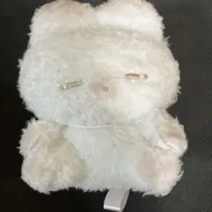 うさぎのねむちゃん　マスコットぬいぐるみ白