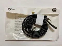 ajew 新品 スマホストラップ ブラック エジュー