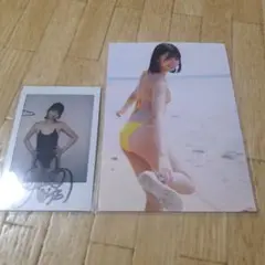 石井優希さん　DVD特典　直筆サイン入りチェキと生写真セット