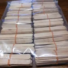 木製アイス棒(短め)　約400本（B級品）