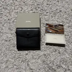 極美品 Sinleathers シンレザーズ ミドルウォレット 財布 ブラック 財布 シンレザーズ 人気 二つ折り財布 おしゃれ カード収納