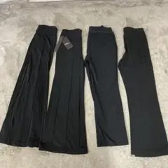 MONICA ストレッチパンツ　4本　ブラック