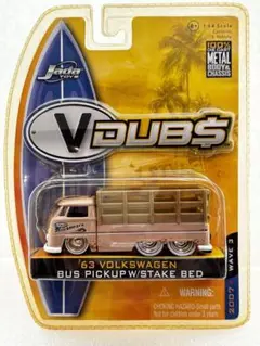 未開封！　DUB CITY 1962 VW BUS 1/24スケール　しぶい紫色 Jada Toys Dub City Oldskool - Volkswagen Microbus w