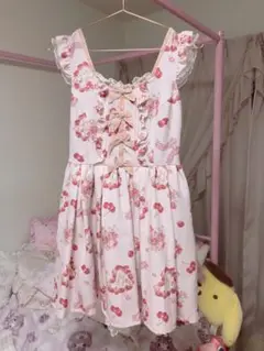 【新品】リズリサ　ストロベリー　ジャンスカ　ワンピース　ぴんく