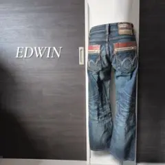 EDWIN 激シブ良質ヒゲ ハチノスデニム ウエスタンパッチ サイズ28