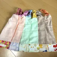880.おりこうエプロン　おりこうタオル　タオルエプロン　6枚組　女の子