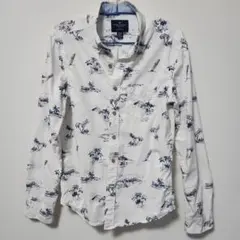 AMERICAN EAGLE サーフィン柄 長袖シャツ