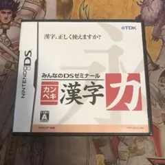 カンペキ漢字力　DS ソフト