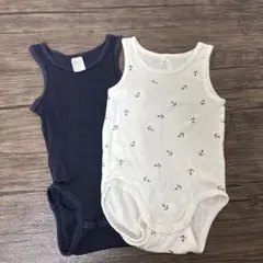 H&M ロンパース　肌着74サイズ 2枚セット