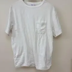Champion ホワイト Tシャツ ポケット付き
