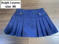 POLO RALPH LAUREN /ネイビー /プリーツスカート