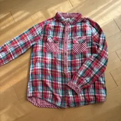 CROSS & CO. レッドチェック長袖シャツ