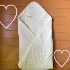 おくるみ　アフガン　赤ちゃん　ブランケット　ホワイト　ひよこ　綿100% 新生児