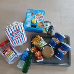 ミニチュアフードセット ハンバーガー フライドポテト