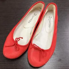 レペット バレエシューズ パンプス フラットシューズ レザー 古着女子