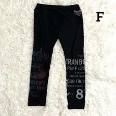 00s y2k archive パンク　ロック　レギンス　スパッツ　英字ロゴ　F