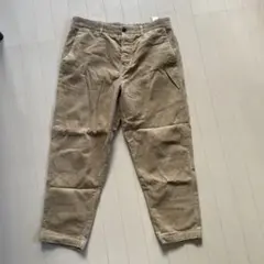 ZARAMAN ベージュ コーデュロイ チノパン