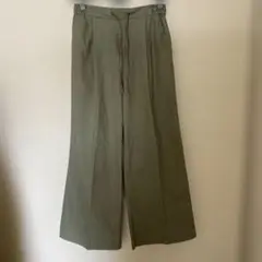 SHOO la RUE オリーブ ワイドパンツ M