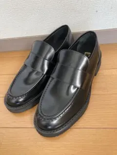 超美品、PASCUCCI パスクッチ レザー、ローファー、ブラック