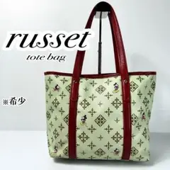 日本製 ラシット ドナルドダック トートバッグ ディズニー russet 日本製 ラシット ドナルドダック トートバッグ ディズニー russet