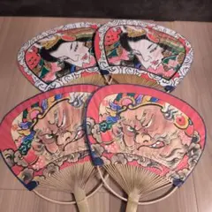 ねぷたうちわ2種4枚セット　聖龍院龍仙