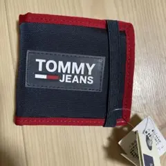 TOMMY JEANS 二つ折り財布 ネイビー/レッド
