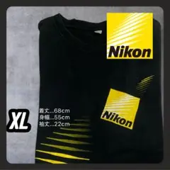 Nikon x Grinder-Man コラボTシャツ 半袖 Tシャツ 黒 XL