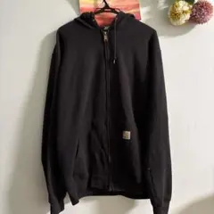 Carhartt ブラック フード付きパーカー Lサイズ