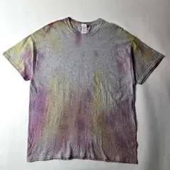 ギルダン グランジ マーブル後染めラウンドネックTシャツ XL グレー