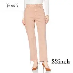 【定番】YANUK ハイウエスト アネット コーラル 22 カットオフ