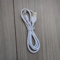 ホワイト USB充電ケーブル 充電器