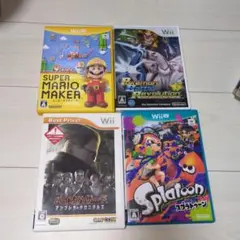 Wii WiiU ４本セット　レトロゲーム　マリオ　スプラトゥーン　ポケモン