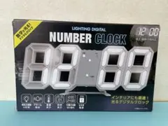 【新品未開封】数字が光るデジタルクロック置き時計