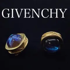 8924 ジバンシー ヴィンテージ イヤリング クリアストーン ゴールド