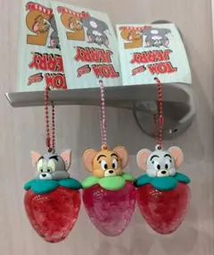85周年記念♡トムとジェリーオイルチャームキーホルダー♡3点セット