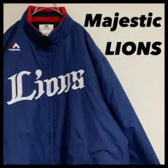 古着 majestic 西武ライオンズ LIONS 5e