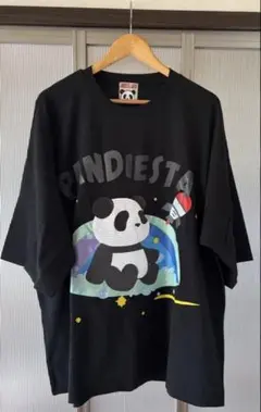 【PANDIESTA】orCAT / BIGTEE 刺繍XＬ ブラック
