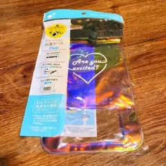 ピンク オーロラ ハート 防水スマホケース ポーチ ショルダー
