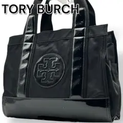 【良品】TORY BURCH トートバッグ ブラック A4収納可 通勤・通学