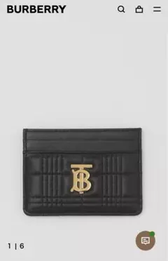 キルティングレザーローラ カードケース Burberry