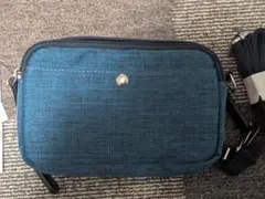 新品 B.C.+ISHUTAL 杢ポリエステル ミニショルダーバッグ ブルー