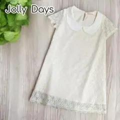 美品♡Jolly Days　総レースワンピース　半袖　丸襟　ガーリー