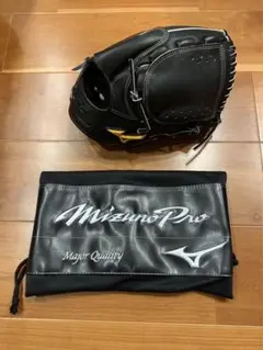 ★新品未使用★硬式 野球 投手用 ミズノプロ グローブ 黒 ブラック