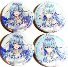 ホロライブ　雪花ラミィ　缶バッジ　4点　一番くじ　ホロ＆ノーマル　ウエディング